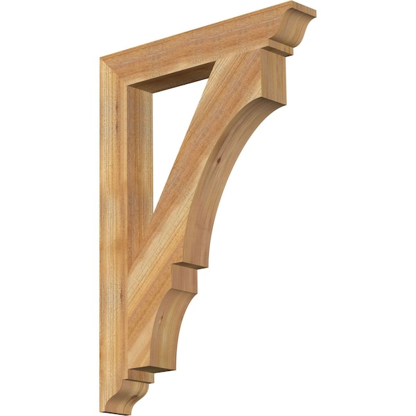 Ekena Millwork Balboa Traditional Rough Sawn Bracket, Western Red Cedar, 4"W x 26"D x 38"H BKT04X26X38BOA01RWR - main